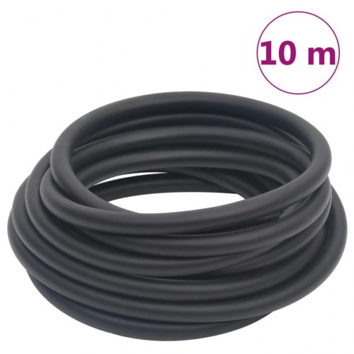 Hybrid luftslange 10 m - gummi og PVC, 0,6" (15 mm) - sort