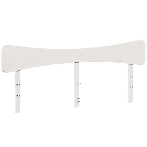Sengegavl 180 cm massivt fyrretræ hvid