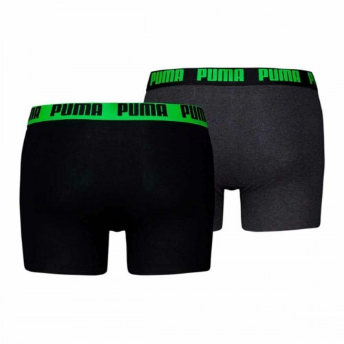 Puma boxershorts til mænd - Everyday Basic 2-pack (Grøn/Sort) - M