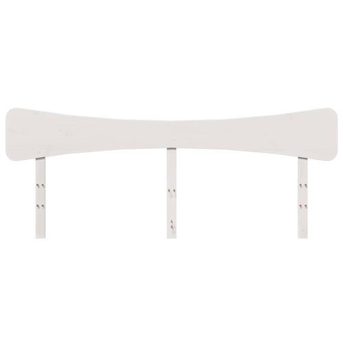 Sengegavl 180 cm massivt fyrretræ hvid