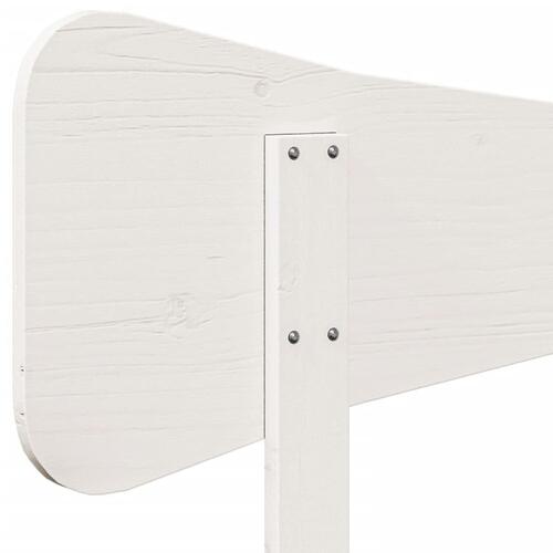 Sengegavl 180 cm massivt fyrretræ hvid