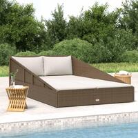 Solseng 110x200 cm polyrattan brun
