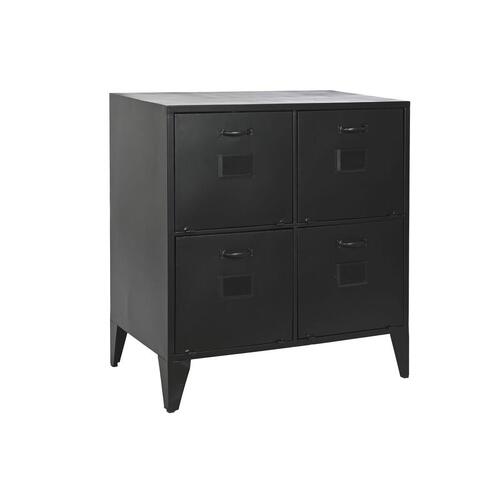 Kommode Home ESPRIT Sort Metal Loft 75 x 45 x 80 cm