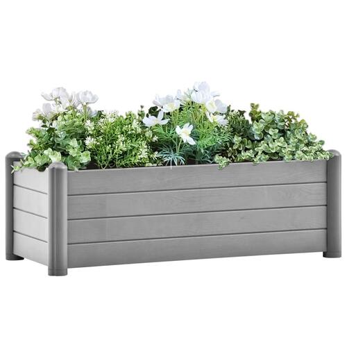 Højbed 100x43x35 cm PP stengrå