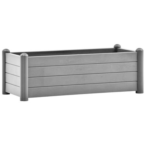 Højbed 100x43x35 cm PP stengrå