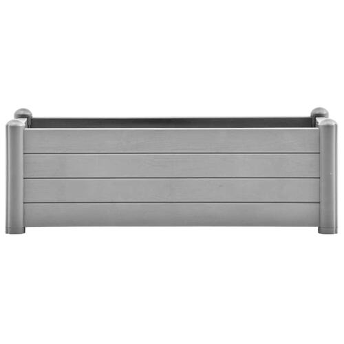 Højbed 100x43x35 cm PP stengrå