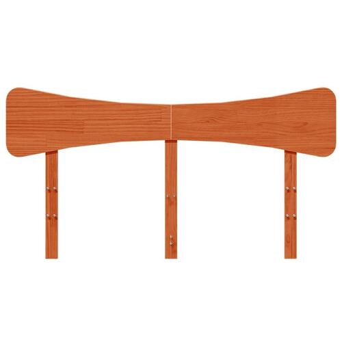 Sengegavl 160 cm massivt fyrretræ gyldenbrun