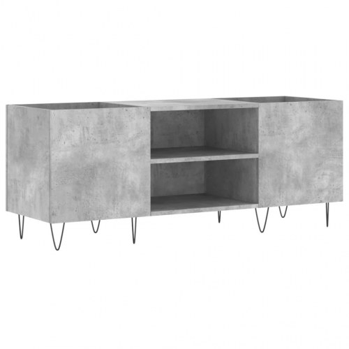 Vinylskab 121×38×48 cm i konstrueret træ - betongrå