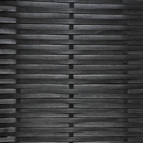 Bistrosæt 3 dele med hynder polyrattan sort