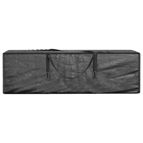 Opbevaringspose til juletræ 135x40x55 cm polyethylen sort