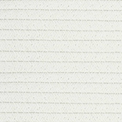 Vasketøjskurv Ø55 × 36 cm i bomuldsreb - brun/hvid, foldbar
