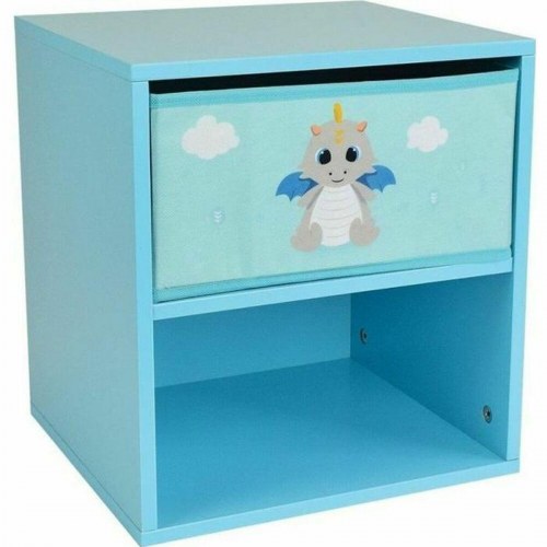 Natbord til børn Fun House Leon the Dragon 36 × 33 × 30 cm - Blå