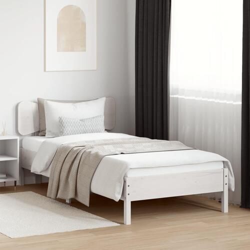 Sengegavl 75 cm massivt fyrretræ hvid