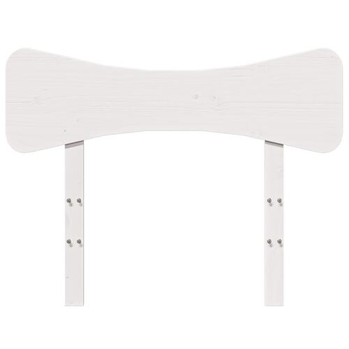 Sengegavl 75 cm massivt fyrretræ hvid