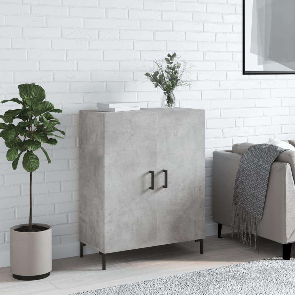 Skænk i konstrueret træ 69,5 × 34 × 90 cm - betongrå