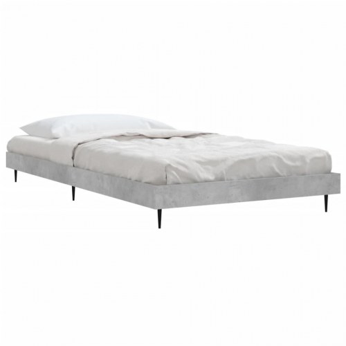 Sengeramme 90x190 cm i konstrueret træ - betongrå