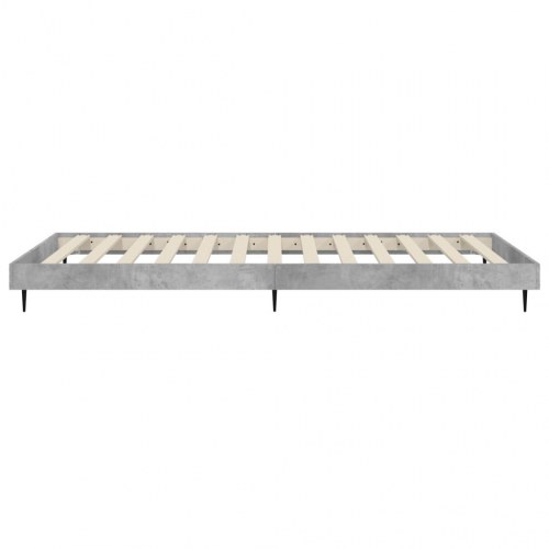 Sengeramme 90x190 cm i konstrueret træ - betongrå