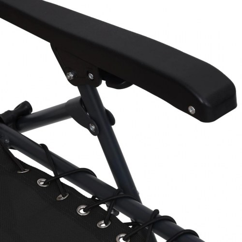 Foldbar dækstol textilene sort