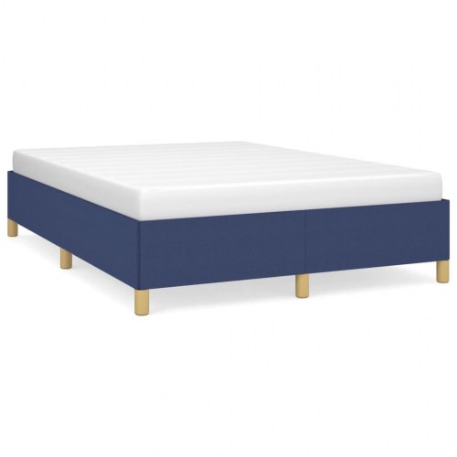 Sengeramme uden madras 140 x 190 cm - blå stof