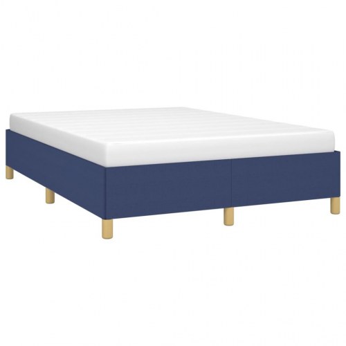 Sengeramme uden madras 140 x 190 cm - blå stof