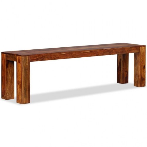 Bænk massivt akacietræ 160 x 35 x 45 cm
