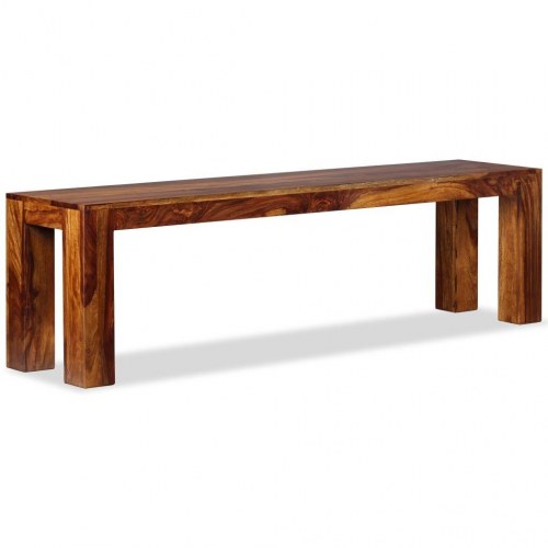 Bænk massivt akacietræ 160 x 35 x 45 cm