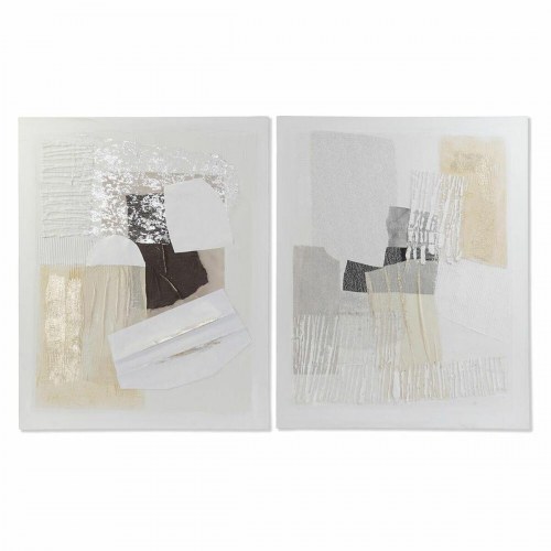 Lærredsmaleri i fyrretræ - Abstrakt, 80 × 100 cm