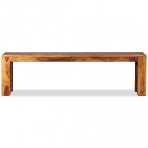 Bænk massivt akacietræ 160 x 35 x 45 cm