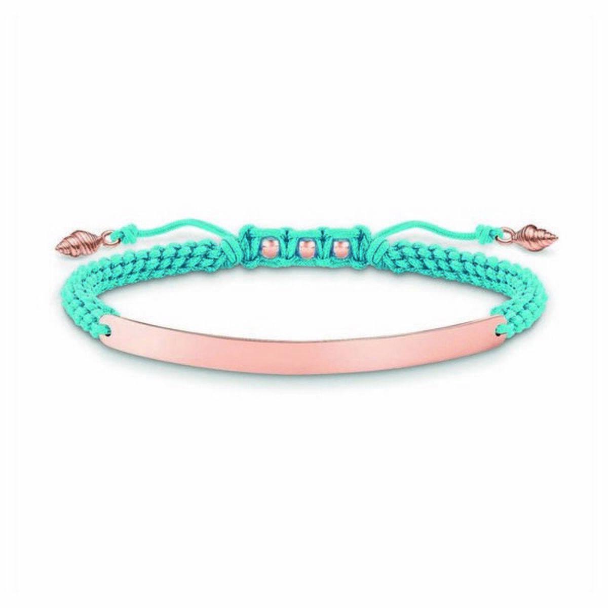 Armbånd Til Kvinder Thomas Sabo Lba0062-597-1 Blå Rosenguld Sølv 145-21 Cm