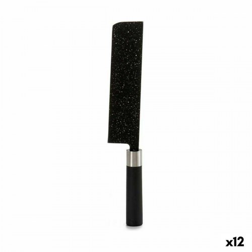 Køkkenkniv Kinvara - stor kokkekniv, sort marmorlook, 21 cm blad (12 stk.)