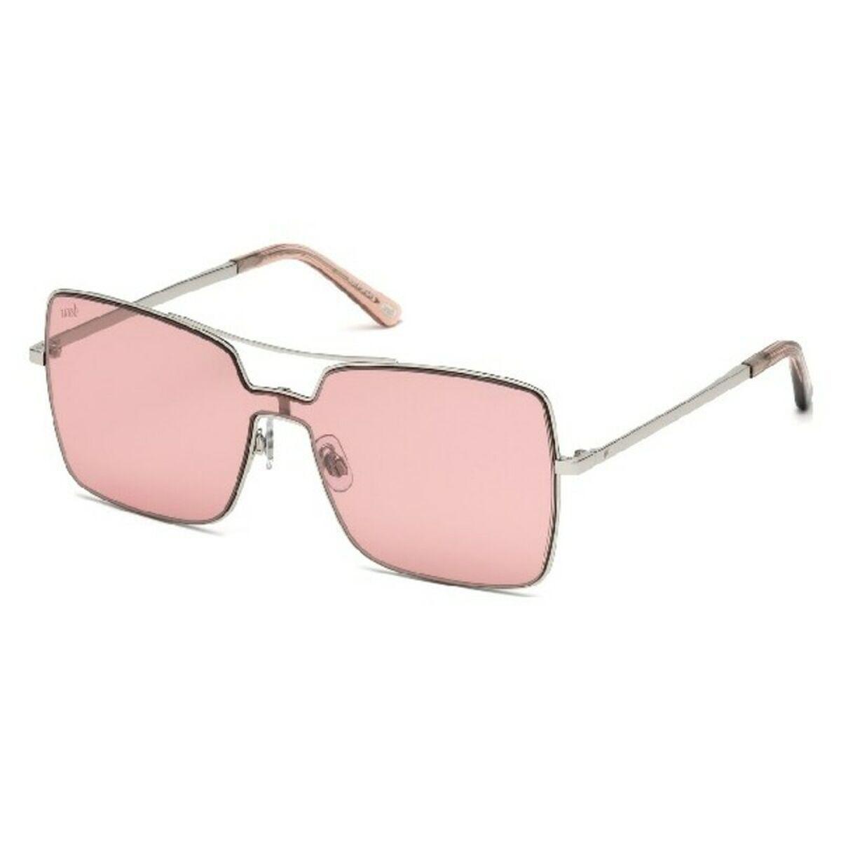 Solbriller dame Web Eyewear WE0201-16U - pink linser, sølv stel