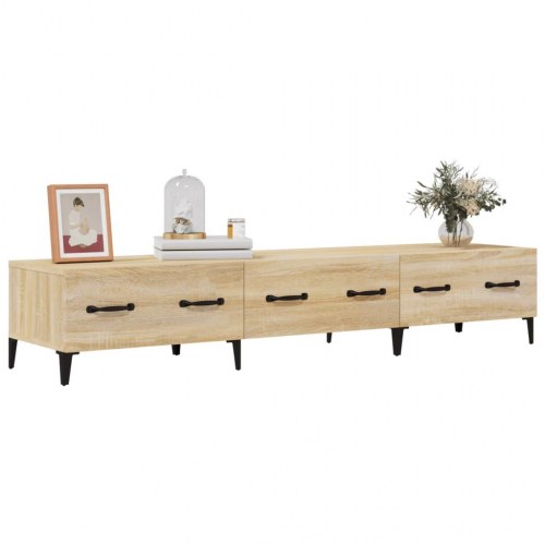 Tv-bord 150x34,5x30 cm konstrueret træ sonoma-eg