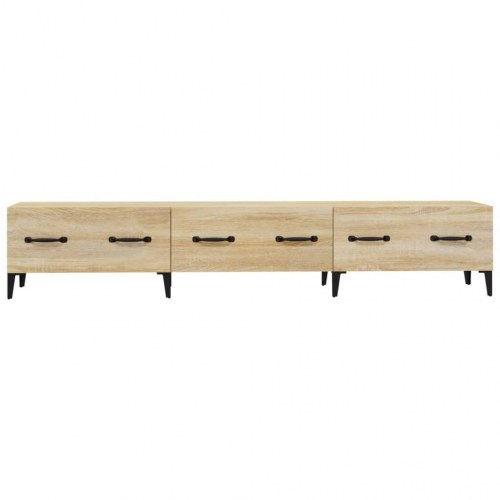 Tv-bord 150x34,5x30 cm konstrueret træ sonoma-eg
