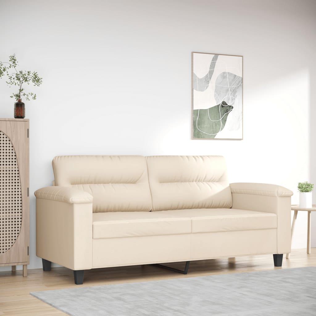 2-Personers Sofa Mikrofiberstof - 140 cm / Beige