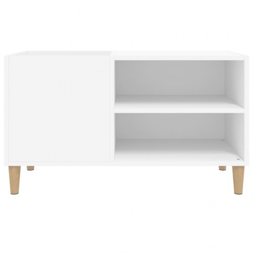 Vinylskab 84,5x38x48 cm konstrueret træ hvid