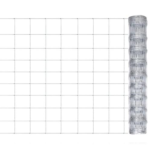 Havehegn 50x1 m galvaniseret stål sølvfarvet