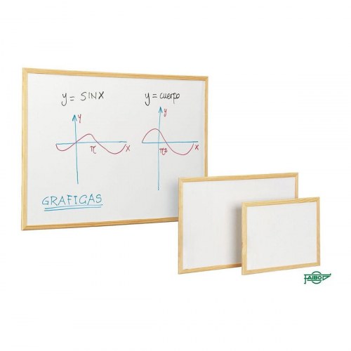 Faibo whiteboard 30 × 40 cm - hvidt bræt med træramme