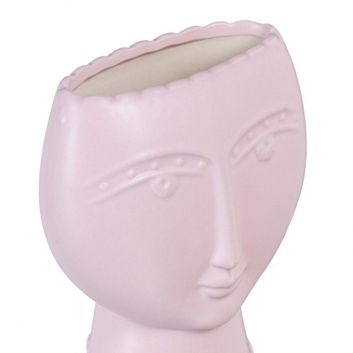 Urtepotte 15 x 8,5 x 19 cm Ansigt Keramik Malva