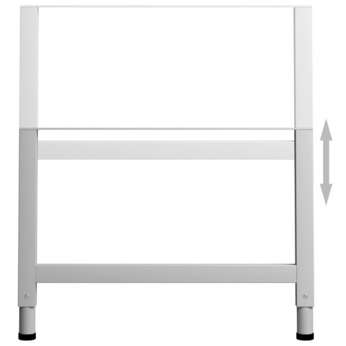 Arbejdsbænkstel 2 stk. 85 x 69-95,5 cm - grå