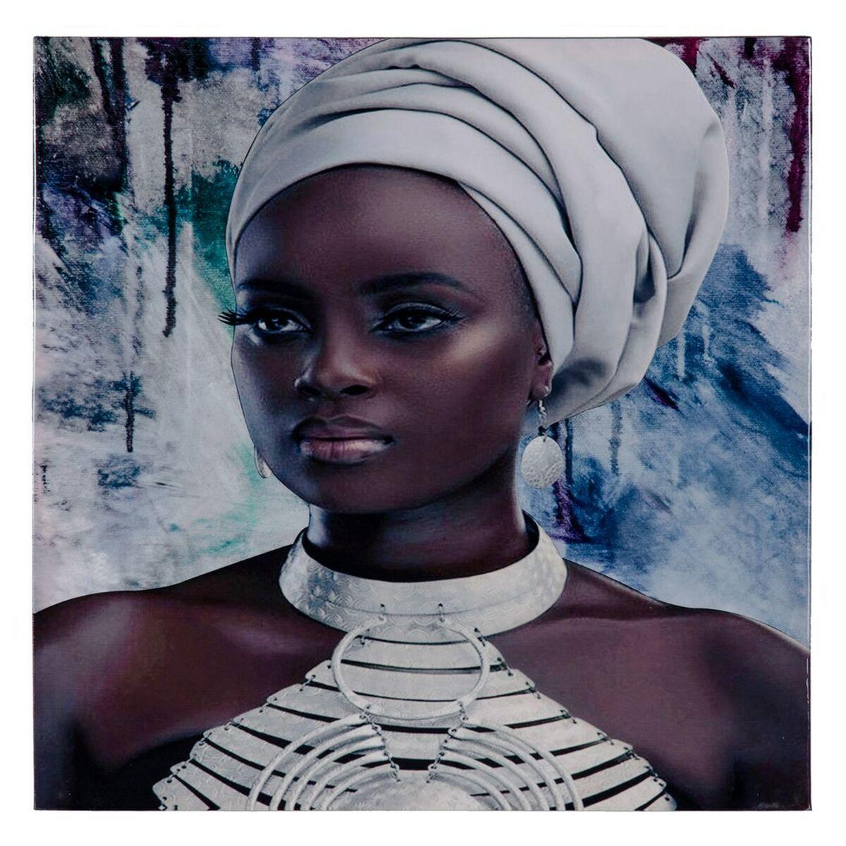 Lærred Afrikansk kvinde 60 x 2,5 x 60 cm