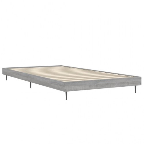 Sengeramme 90x190 cm i konstrueret træ - grå sonoma-eg