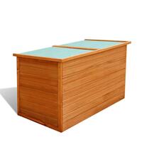 Udendørs opbevaringskasse 126x72x72 cm træ