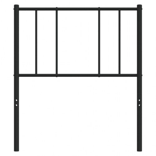 Sengegavl 90 cm metal sort