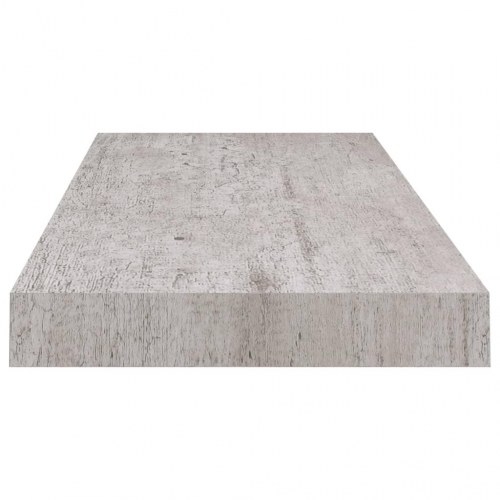 Væghylder - 4 stk. 60 × 23,5 × 3,8 cm i MDF, betongrå