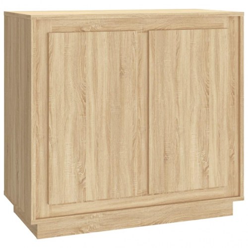 Skænk 80 x 34 x 75 cm i konstrueret træ - sonoma-eg