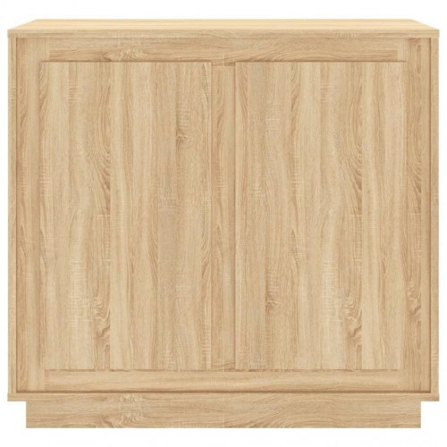 Skænk 80 x 34 x 75 cm i konstrueret træ - sonoma-eg