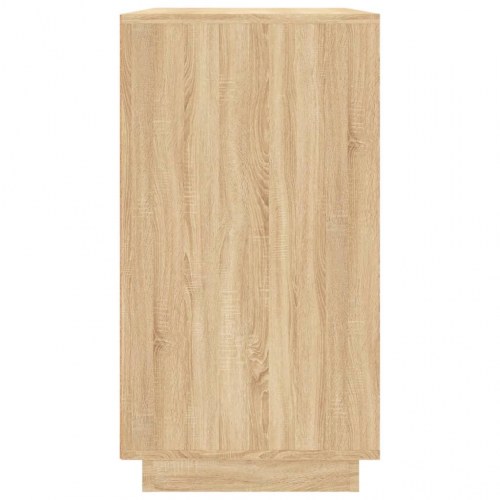 Skænk 80 x 34 x 75 cm i konstrueret træ - sonoma-eg