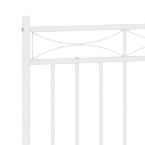 Sengegavl 160 cm metal hvid