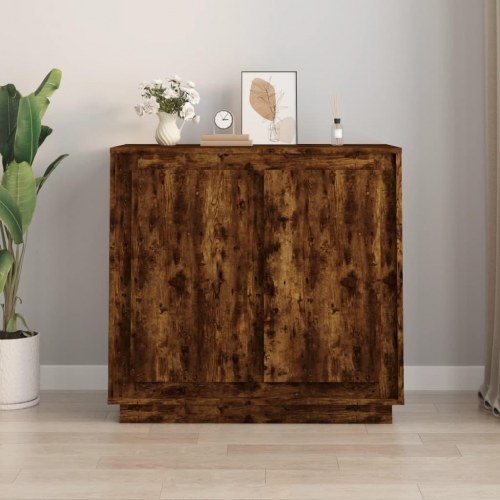 Skænk 80 x 34 x 75 cm - røget egetræsfarve