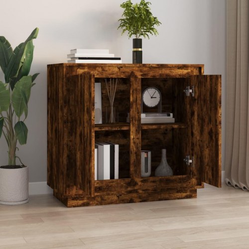 Skænk 80 x 34 x 75 cm - røget egetræsfarve